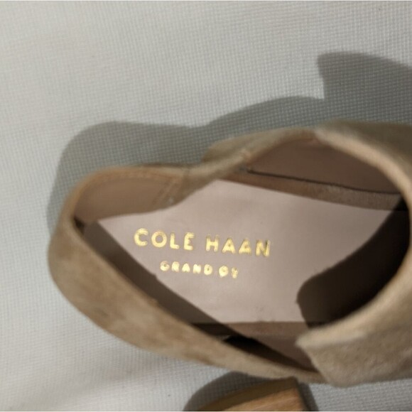 Cole Haan Grand OS Sandals Women Size 7 1/2 Tan Open-Toe Sling Bootie. - Picture 8 of 12